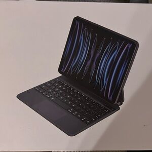 New 11 inch Apple Tablet Light Blue Keyboard Case